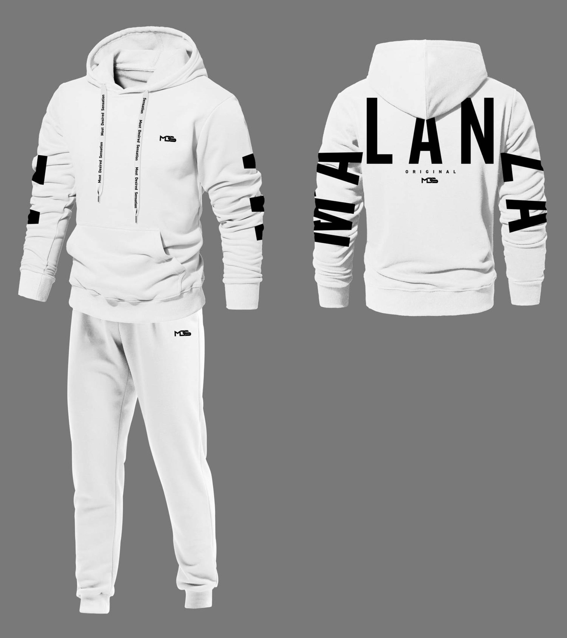 Tracksuit Set Fato de Treino Malanza | Conforto e Estilo Diário
