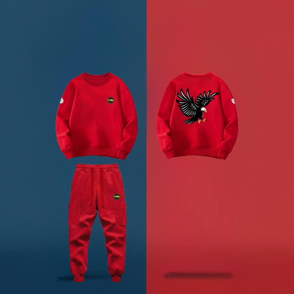 Tracksuit BANGI cinzento com corte moderno e estilo desportivo